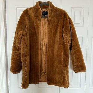 J Crew Zip Up Teddy Coat